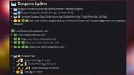 Dungeons update details (Image via Discord)